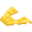 LEGO Gul Kile Plade 4 x 6 med 2 x 2 Skåret ud (29172 / 47407)