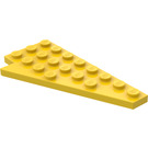 LEGO Geel Wig Plaat 4 x 8 Vleugel Rechts met onderkant noppenuitsparing (3934 / 45175)