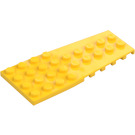 LEGO Gul Kile Plade 4 x 9 Vinge med Knops hakker (14181)