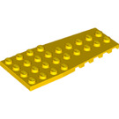 LEGO Yellow Wedge Plate 4 x 9 Wing with Stud Notches (14181)