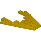 LEGO Jaune Coin assiette 8 x 8 avec 4 x 4 Coupé