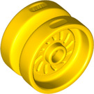 LEGO Yellow Wheel Rim Ø18 x 12mm with Etched Rim (18976 / 65192)