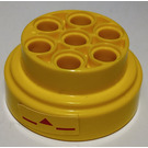 LEGO Yellow Wheel Rim with Triangle Sticker Ø31.4 x 16 (60208)