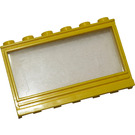 LEGO Yellow Window 1 x 6 x 3 with Hollow Studs and Fixed Glass