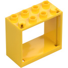 LEGO Geel Venster 2 x 4 x 3 met vierkante gaten (60598)