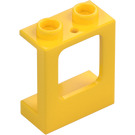 LEGO Jaune Cadre de fenêtre 1 x 2 x 2 avec 1 trou en bas (60032)