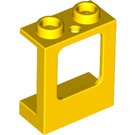 LEGO Yellow Window Frame 1 x 2 x 2 with 1 Hole in Bottom (60032)