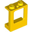 LEGO Yellow Window Frame 1 x 2 x 2 with 2 Holes in Bottom (2377)