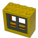 LEGO Yellow Window Frame 2 x 4 x 3 with window (73148)