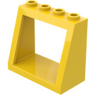 LEGO Geel Voorruit 2 x 4 x 3 met volle noppen (2352)