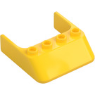 LEGO Yellow Windscreen 4 x 4 x 1 (6238)