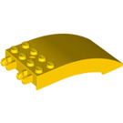 LEGO Yellow Windscreen 4 x 8 x 2 Curved Hinge (46413 / 50339)