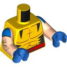 LEGO Yellow Wolverine Minifig Torso (973 / 76382)