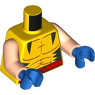 LEGO Yellow Wolverine Minifig Torso (973 / 76382)