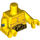LEGO Yellow Wrestling Champion Minifig Torso (973 / 88585)