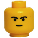 LEGO Yellow Young Boba Fett Head (Safety Stud) (3626)