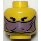 LEGO Yellow Zam Wesell Head (Safety Stud) (3626)