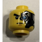 LEGO Yellow Zane Head (Recessed Solid Stud) (3626)