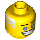 LEGO Yellow Zane Minifigure Head (Recessed Solid Stud) (3626 / 34586)