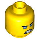 LEGO Giallo Zane Minifigure Testa (Perno solido incassato) (3626 / 37321)