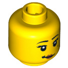 LEGO Gelb Zookeeper Kopf (Sicherheitsbolzen) (3626 / 97088)