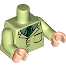 LEGO Geelachtig groen Beaker Minifiguur Torso (973 / 76382)