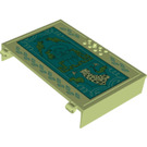 LEGO Vert jaunâtre Book Demi avec Hinges et Compartment avec 'ANTONIO' et Animals (1517 / 80909)