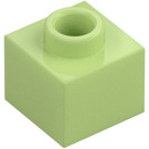 LEGO Yellowish Green Brick 1 x 1 x 0.7 (86996)