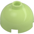 LEGO Yellowish Green Brick 2 x 2 Round with Dome Top (Hollow Stud, Axle Holder) (3262 / 30367)