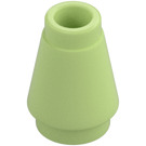 LEGO Yellowish Green Cone 1 x 1 with Top Groove (28701 / 59900)