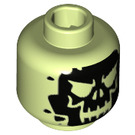 LEGO Yellowish Green Doctor Phosphorus Minifigure Head (Recessed Solid Stud) (3626 / 36130)