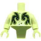 LEGO Geelachtig groen Minifigure Armour met Armen (34713)
