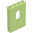 LEGO Yellowish Green Panel 1 x 4 x 5 with Window (60808)