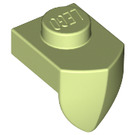 LEGO Yellowish Green Plate 1 x 1 with Downwards Tooth (15070)