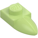 LEGO Verde giallastro Piastra 1 x 1 con Dente (35162 / 49668)