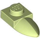 LEGO Gelblich-grün Platte 1 x 1 mit Zahn (35162 / 49668)