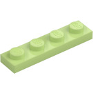 LEGO Żółtawa zieleń Płytka 1 x 4 (3710)