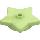 LEGO Yellowish Green Plate 4 x 4 x 0.7 Round Star (39611)