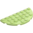 LEGO Yellowish Green Plate 4 x 8 Round Half Circle (22888)