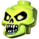 LEGO Vert jaunâtre Skull Diriger avec blanc Pupils et Sand Green (43693)