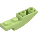 LEGO Gelblich-grün Schrägstein 1 x 4 Gebogen Invers (13547)