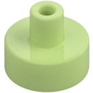 LEGO Verde amarillento Plana 1 x 1 Circular con Hollow Barra (20482 / 31561)