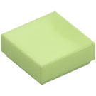 LEGO Yellowish Green Tile 1 x 1 with Groove (3070 / 30039)