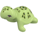 LEGO Geelachtig groen Schildpad (Walking) met Groen en Zwart Marks (11603)