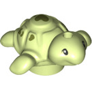 LEGO Gelblich-grün Schildkröte mit Dark Green Patches (49576 / 51069)