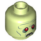 LEGO Yellowish Green Zombie Zeke Minifigure Head (Recessed Solid Stud) (3626 / 22509)