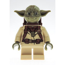 LEGO Yoda with Olive Green Skin and Belt with Backpack Minifigure