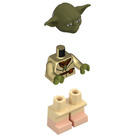 LEGO Yoda with Olive Green Skin and Belt with Light Flesh Feet Minifigure