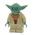 LEGO Yoda z Piaskowa zieleń Skin I Szary Włosy Minifigurka