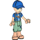 LEGO Zack with Blue Shirt and Cap Minifigure